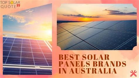 best solar panels brands in australia